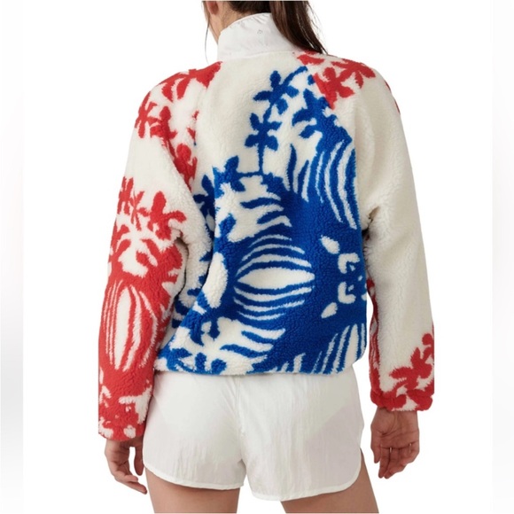 Free People Movement Rocky Ridge fleece snap up jacket Sz. S - Picture 2 of 7